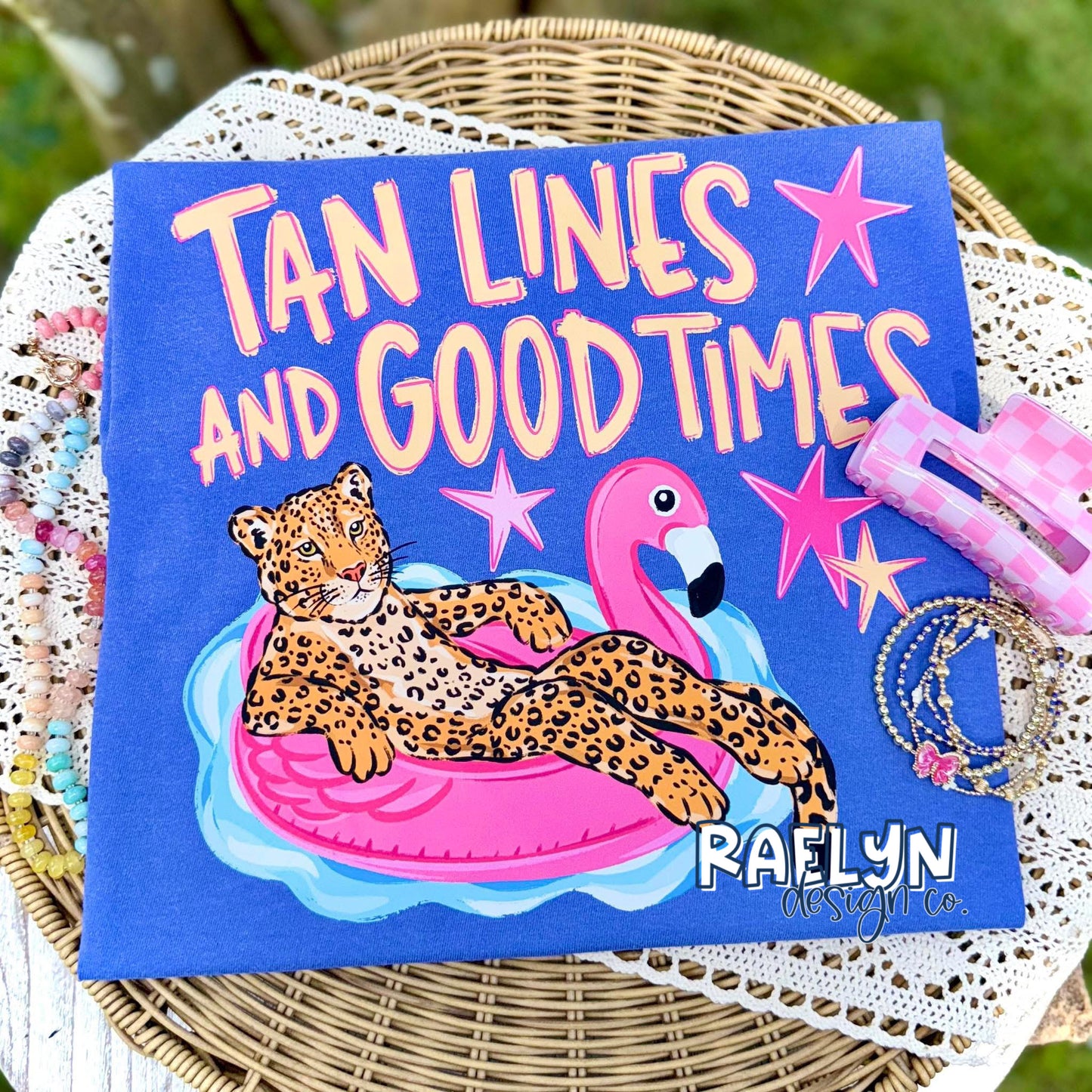 TAN LINES TEE