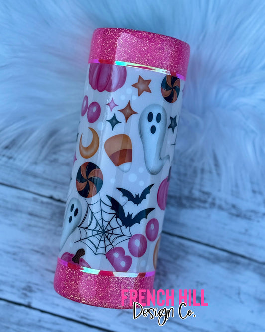 PINK HALLOWEEN TUMBLER