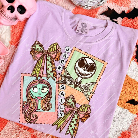 JACK AND SALLY BOWS TEE