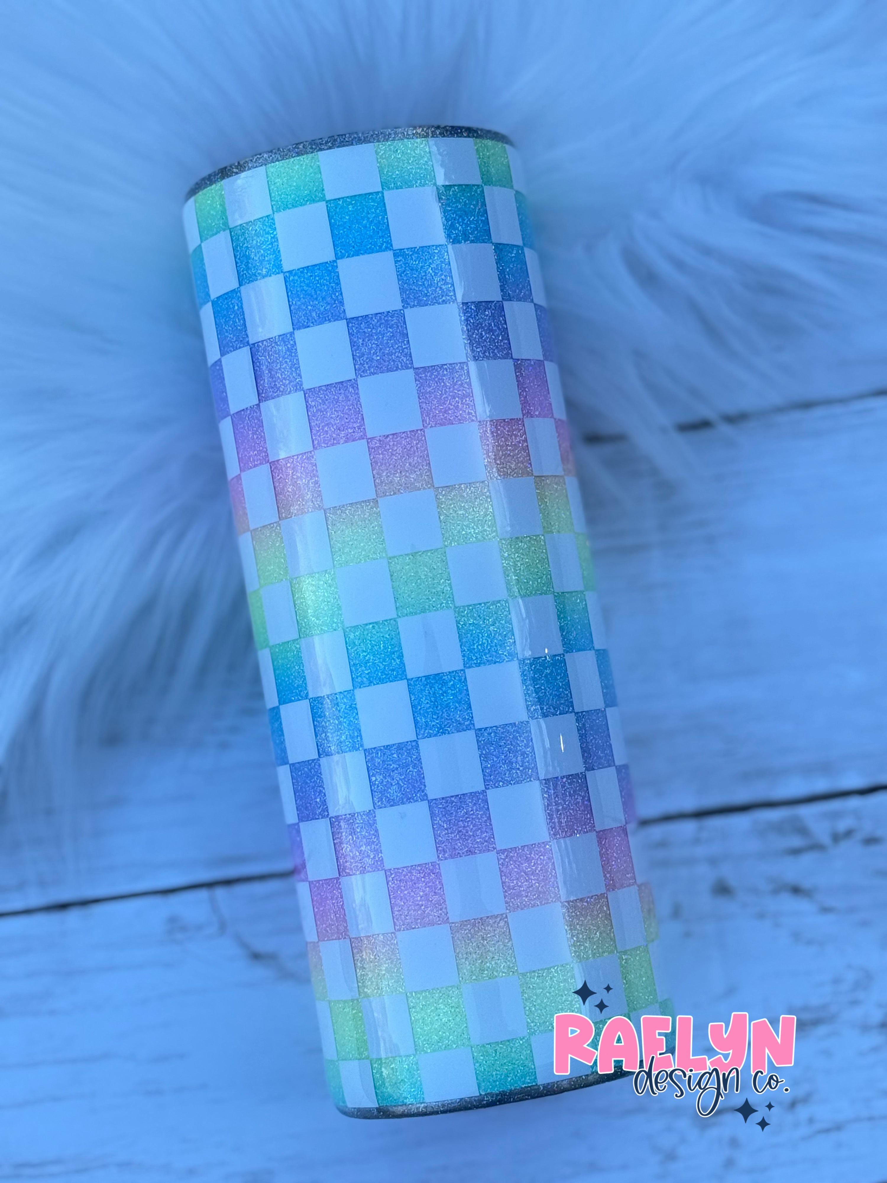 PASTEL CHECKER TUMBLER