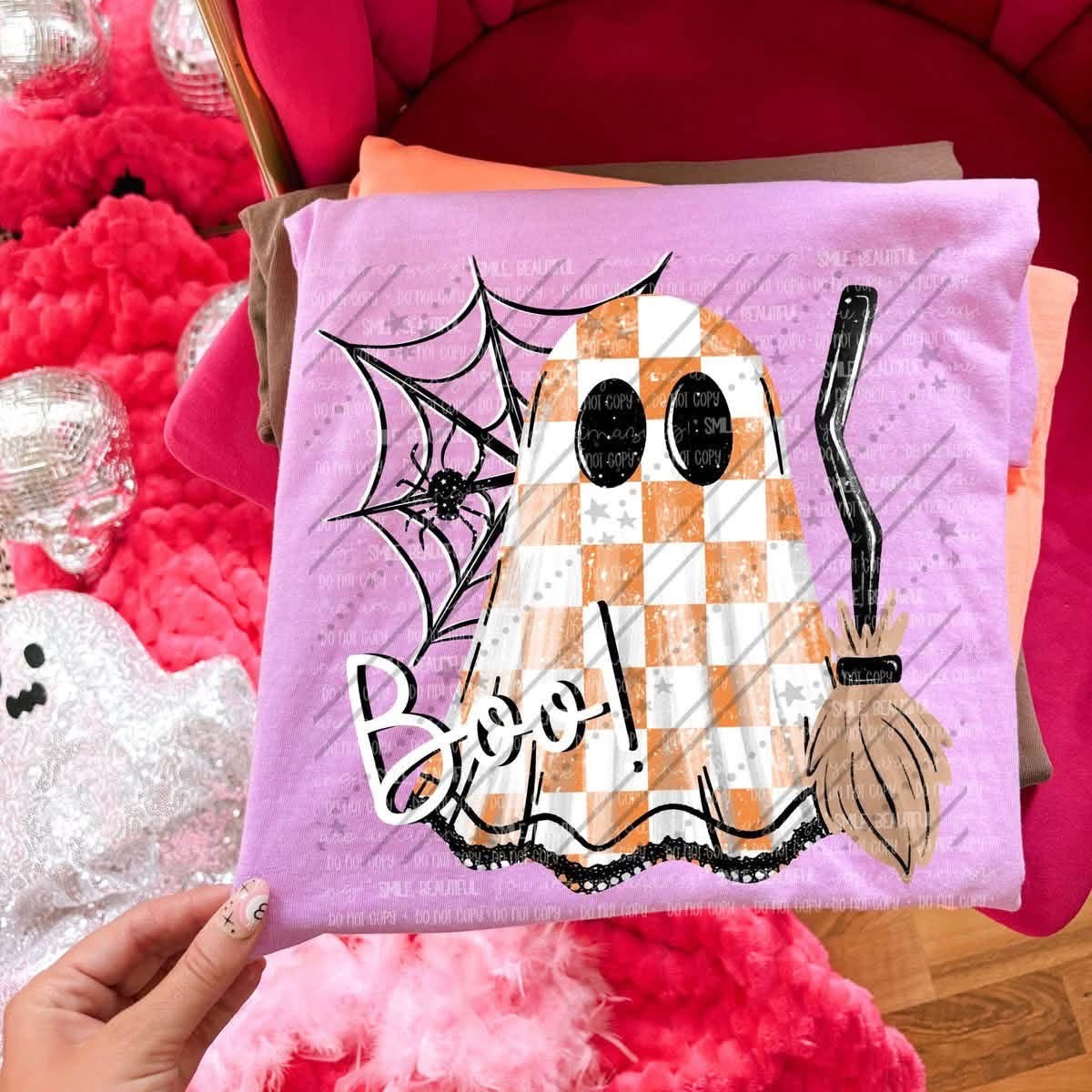 CHECKERED GHOST TEE
