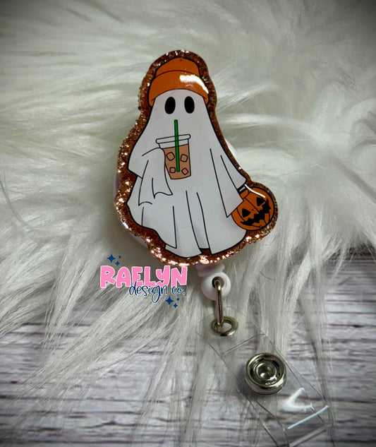 GHOST WITH COFFEE BADGE REEL