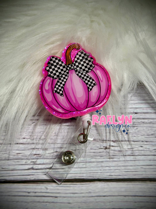 PINK PUMPKIN BADGE REEL