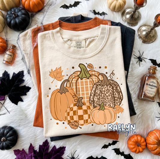 PATTERN PUMPKINS TEE