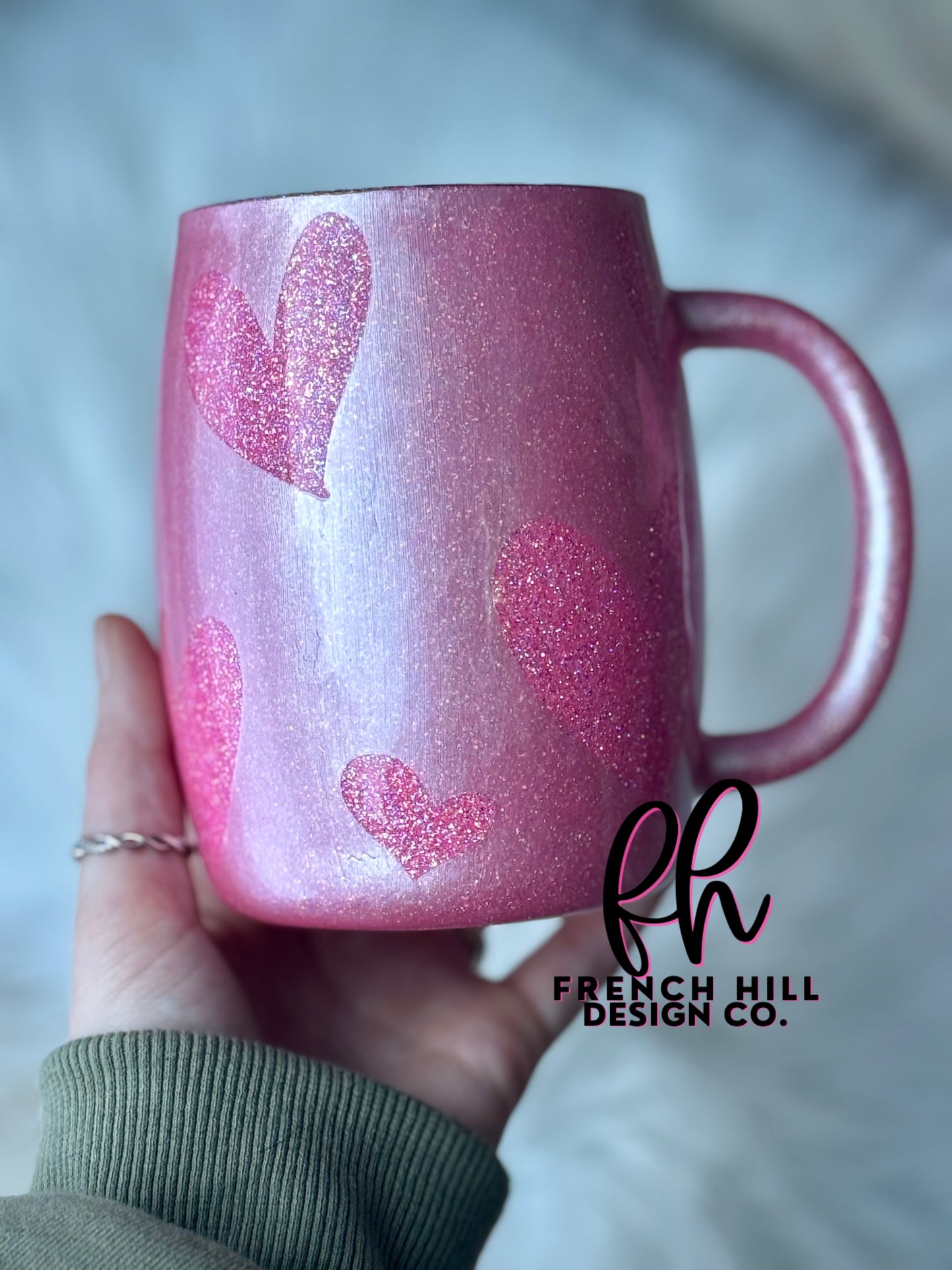 PINK HEART MUG